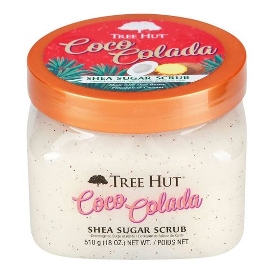 Tree Hut Coco Colada Shea Sugar Exfoliating and Hydrating Body Scrub, 18 oz.