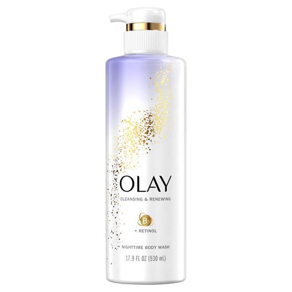 Olay Retinol Cleansing &amp; Renewing Nighttime Body Wash, 17.9 fl oz